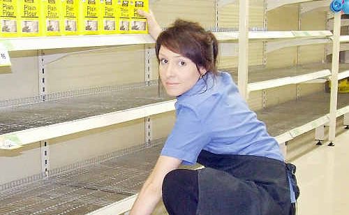 Katrina Lavender stocks shelves at Maryborough Foodworks. Katrina Lavender stocks shelves at Maryborough Foodworks.